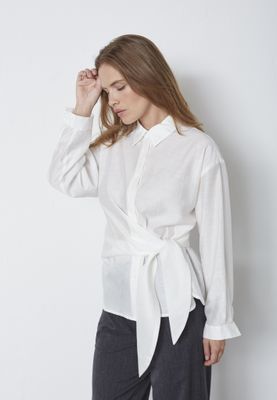 Co&#39;Couture - Idina Tie Shirt Off white
