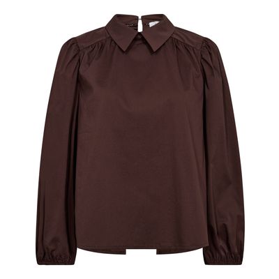 Co&#39;Couture - Sanna Drawstring Blouse Dark brown