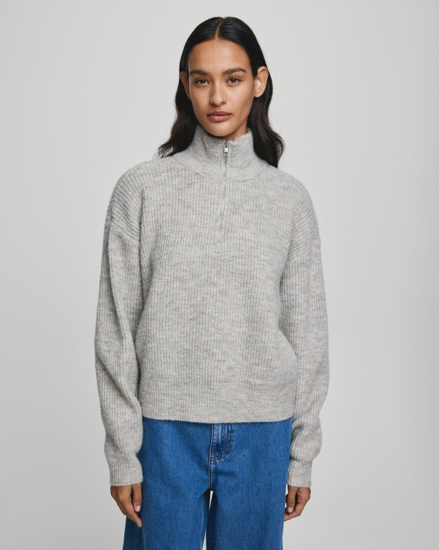 Moss Copenhagen (MSCH) - Meilani Gytta Zip Pullover Warm LGM