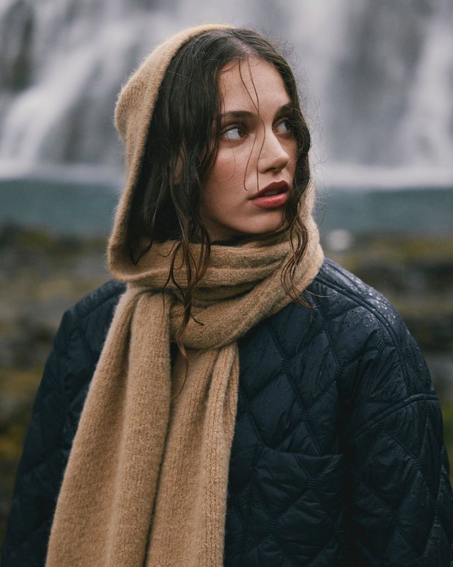 Moss Copenhagen (MSCH) - Milania Hope Hood Scarf Cartouche
