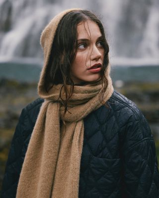 Moss Copenhagen (MSCH) - Milania Hope Hood Scarf Cartouche
