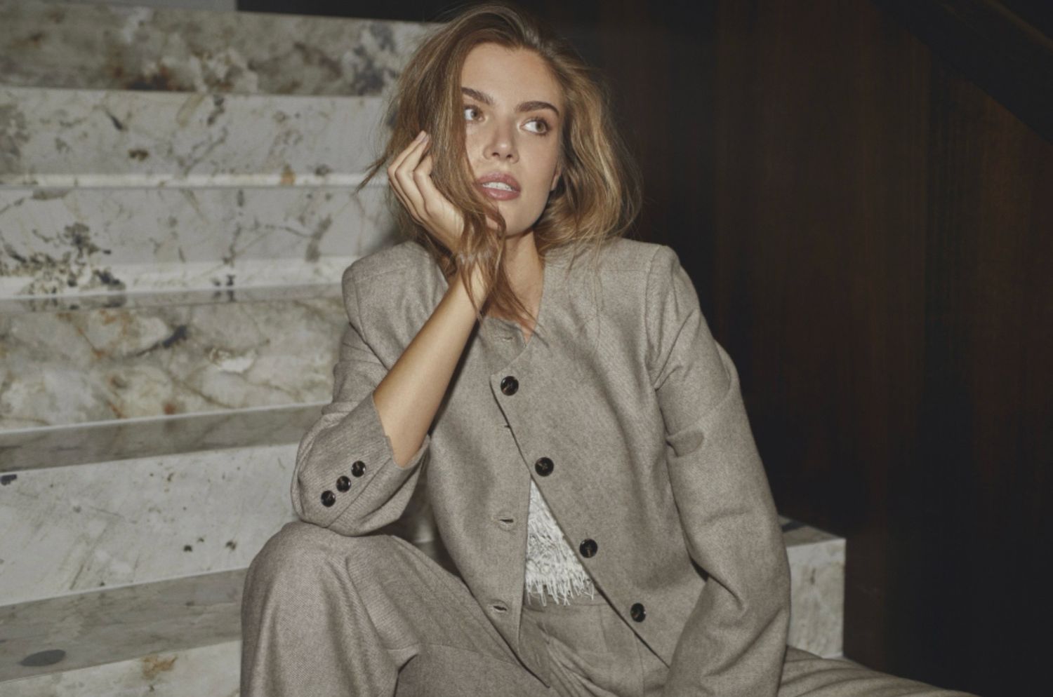 Co'Couture - Meera Bomber Jacket Walnut