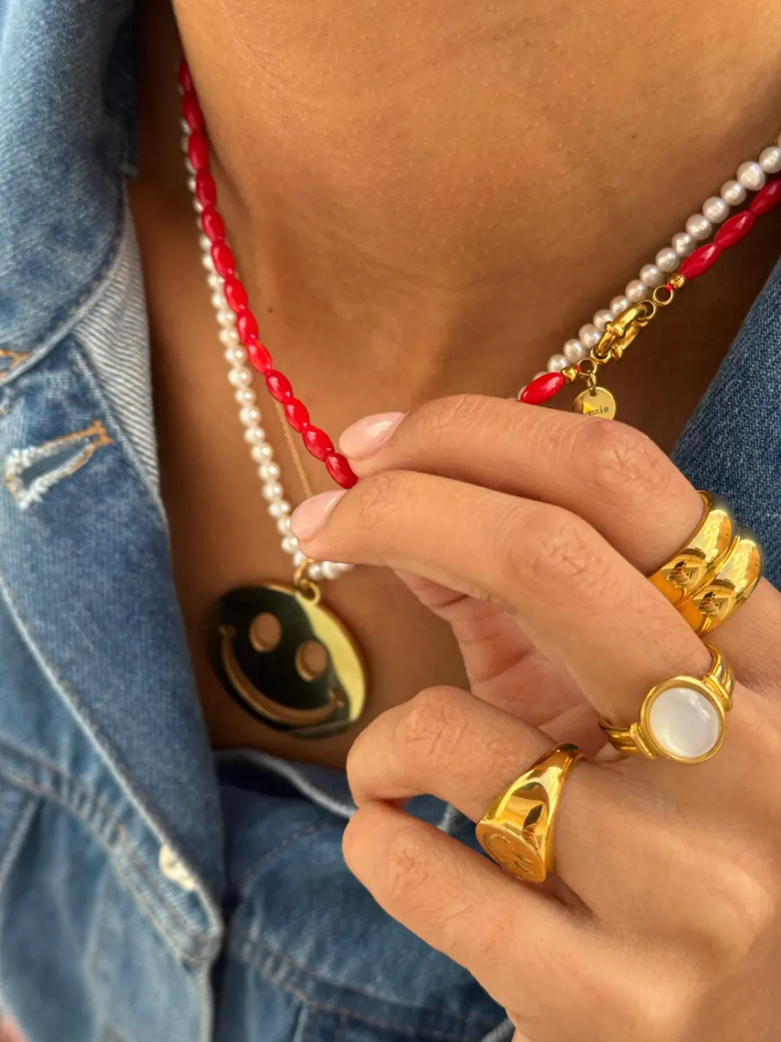 Bonnie Studios - BS531 Fred Necklace white