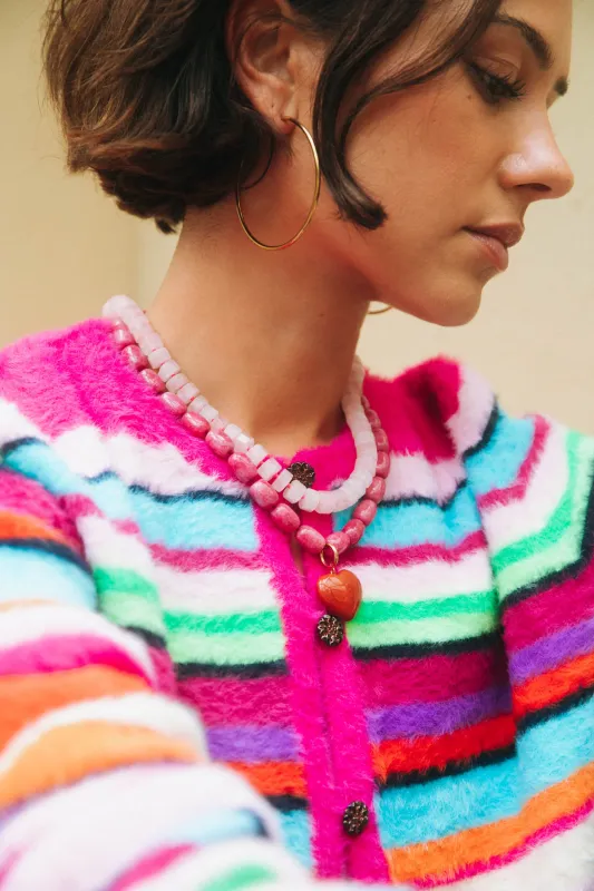 Bonnie Studios - BS875 Phil Pink necklace