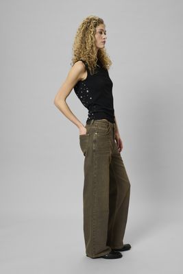 My Essential Wardrobe - Louis high wide jeans Amber retro wash