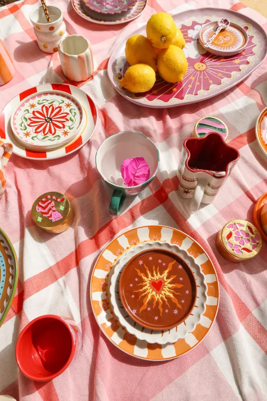 All the Luck in the World - Klein bordje Hartje met vuur