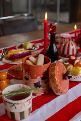 All the Luck in the World - Potje Orange with birds