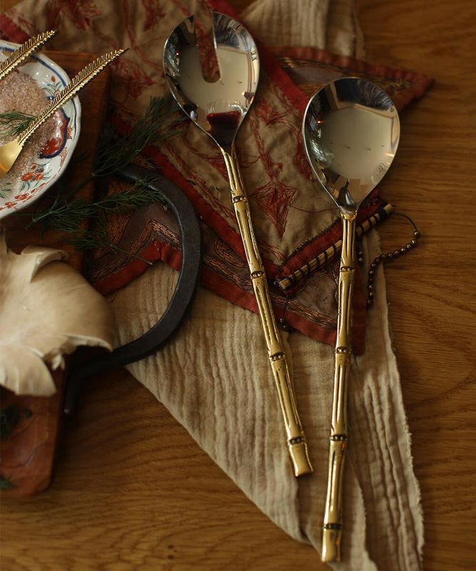 Doing Goods - Bodhi Bamboo Salad Server Set in Giftbox