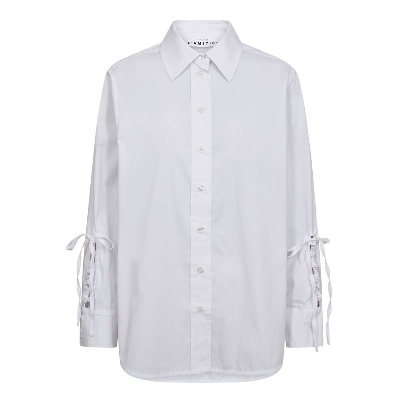 Haute l&#39;amitié - Alvina Pure tie shirt white