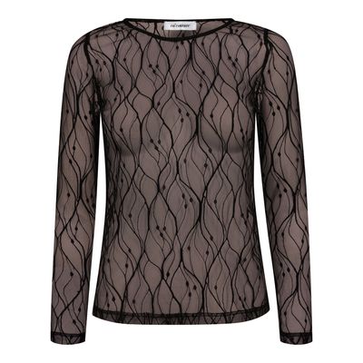 Co'Couture - Mercy Mesh O-Blouse Dark Brown