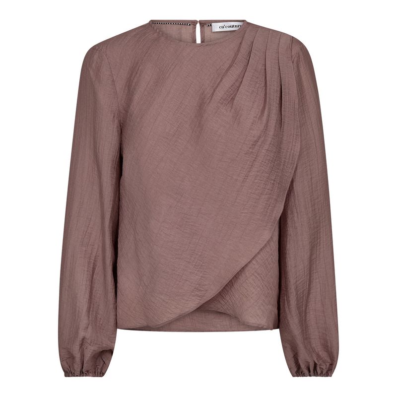 Co'Couture - Conny Drape Blouse Old Rose