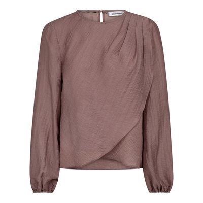 Co'Couture - Conny Drape Blouse Old Rose