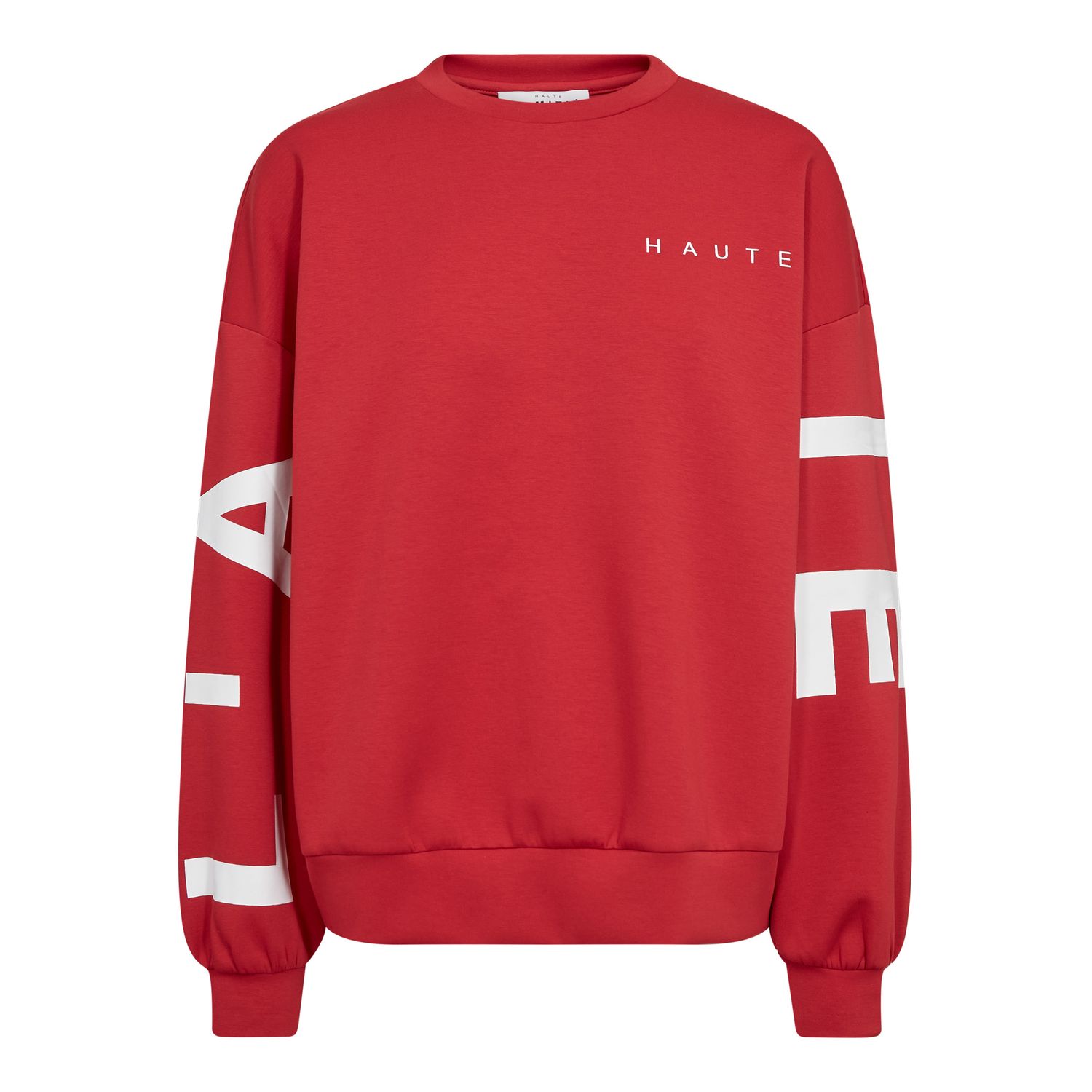 Haute l'amitié - Maxi Split Logo Sweat Red