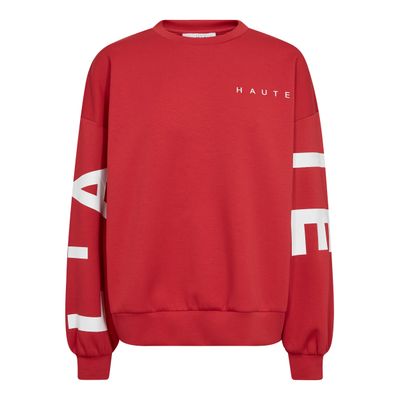 Haute l'amitié - Maxi Split Logo Sweat Red