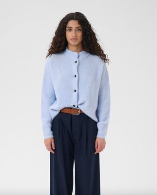 Gestuz - Alpha short cardigan Centaurea melange