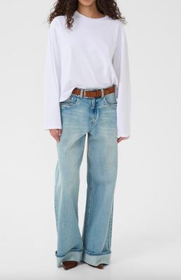 Gestuz - Sara wide jeans washed blue
