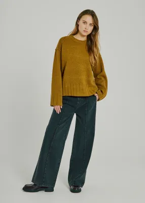 Norr - Kenzie Pintuck wide jeans black washed