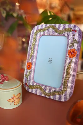 All the luck in the world - Beaded Photo Frame Snake