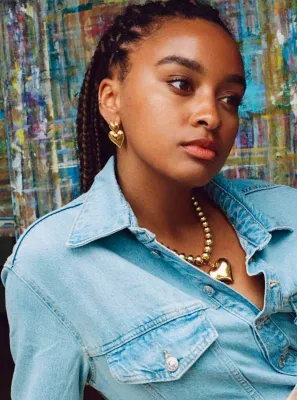 Bonnie Studios - BS573 - Double heart earrings