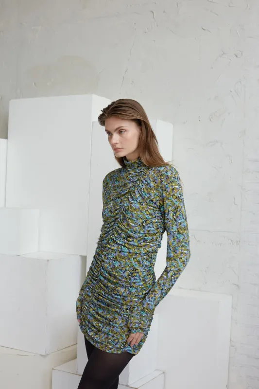 Gestuz - Milia dress green/blue brush