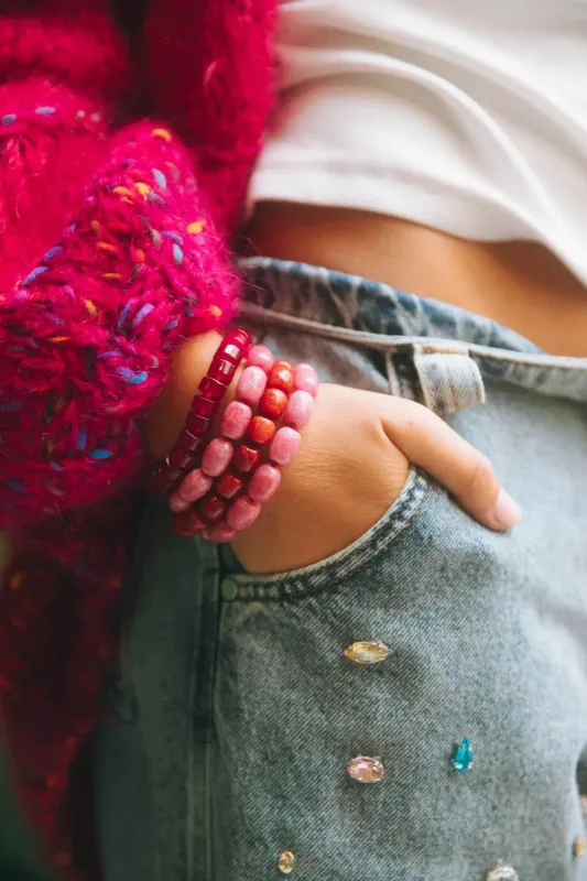 Bonnie Studios - BS874 William Pink bracelet