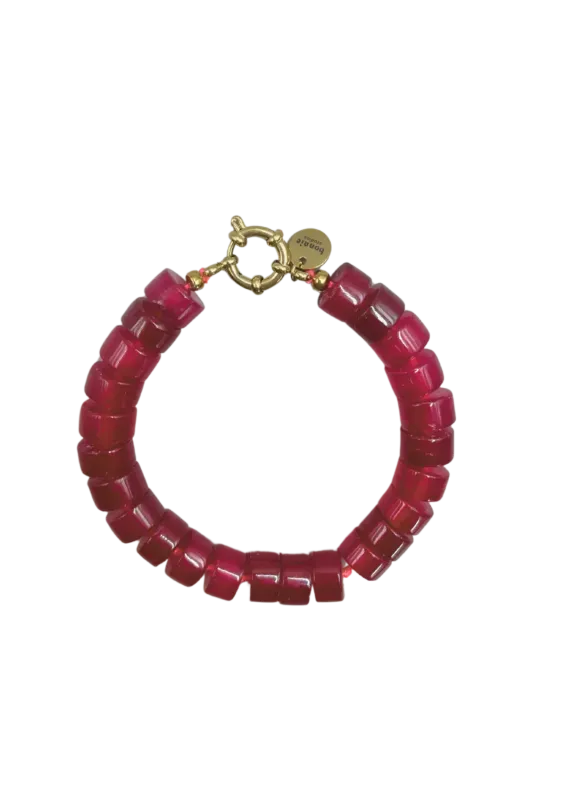 Bonnie Studios - BS866 Phil Burgundy bracelet