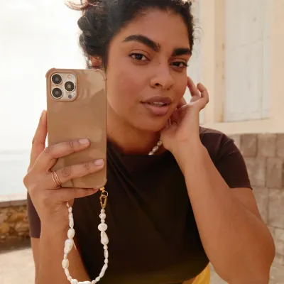 Ateljé - Caramel recycled iPhone case