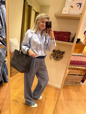 Co'Couture - Tenga Logo LL Pant Dusty Blue