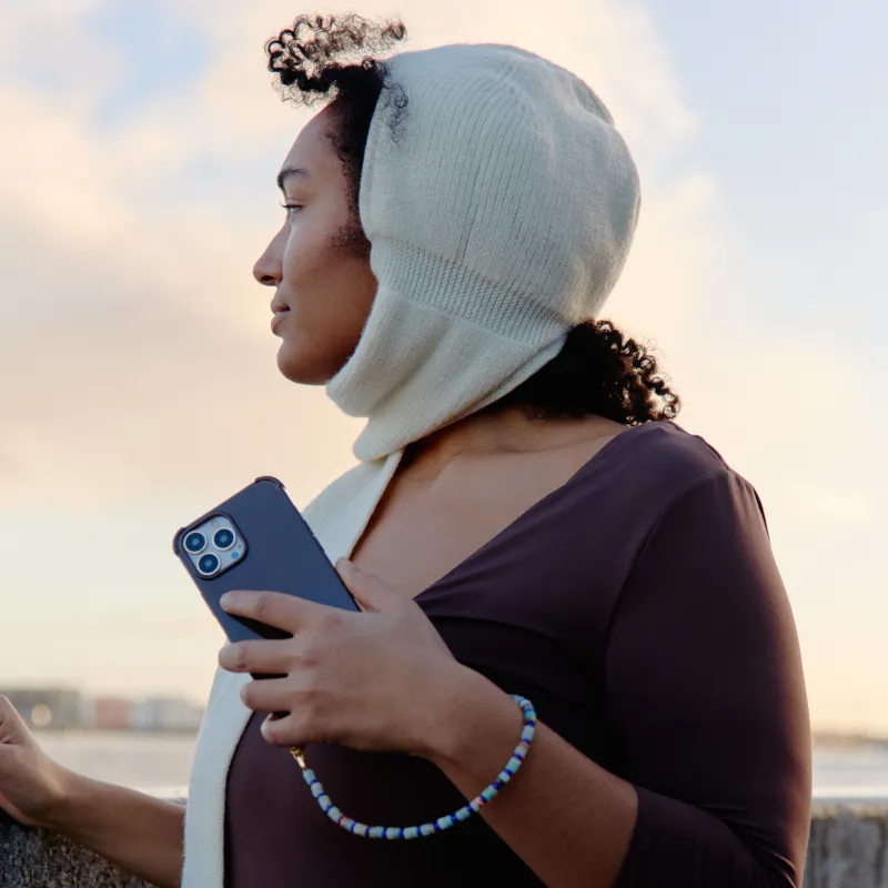 Ateljé - Dark brown iPhone case