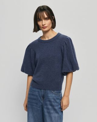 Moss Copenhagen (MSCH) - Jinie Hope 2/4 Pullover Vintage Indigo