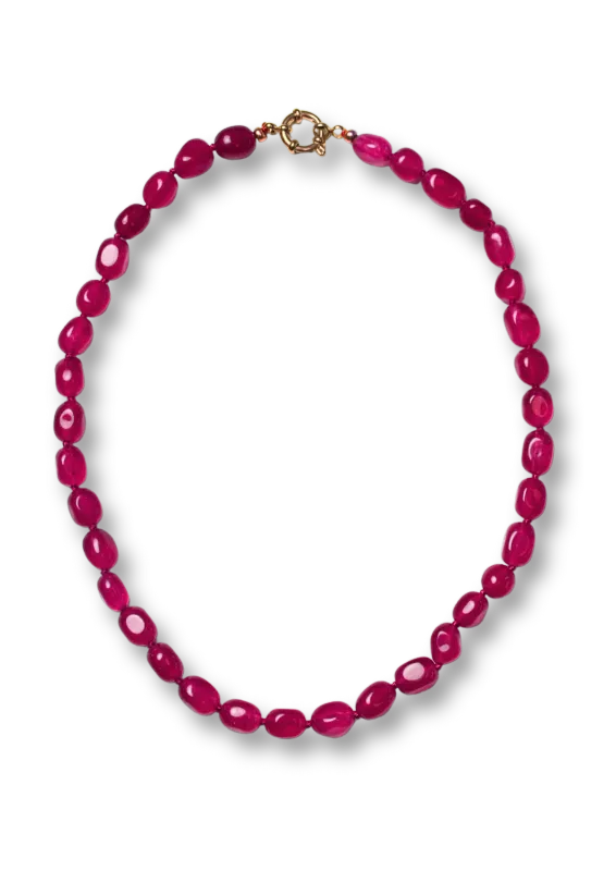 Bonnie Studios - BS952  Bobby Burgundy Necklace