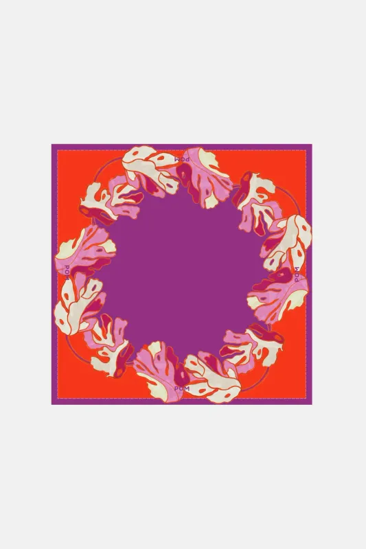 POM Amsterdam - Shawl Urban Flora Purple petite