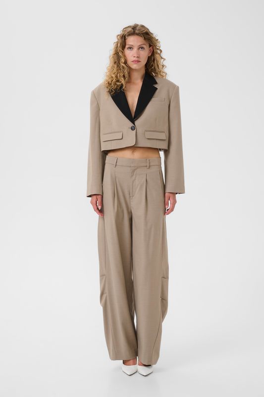 Gestuz - Nella pants Olive sand melange