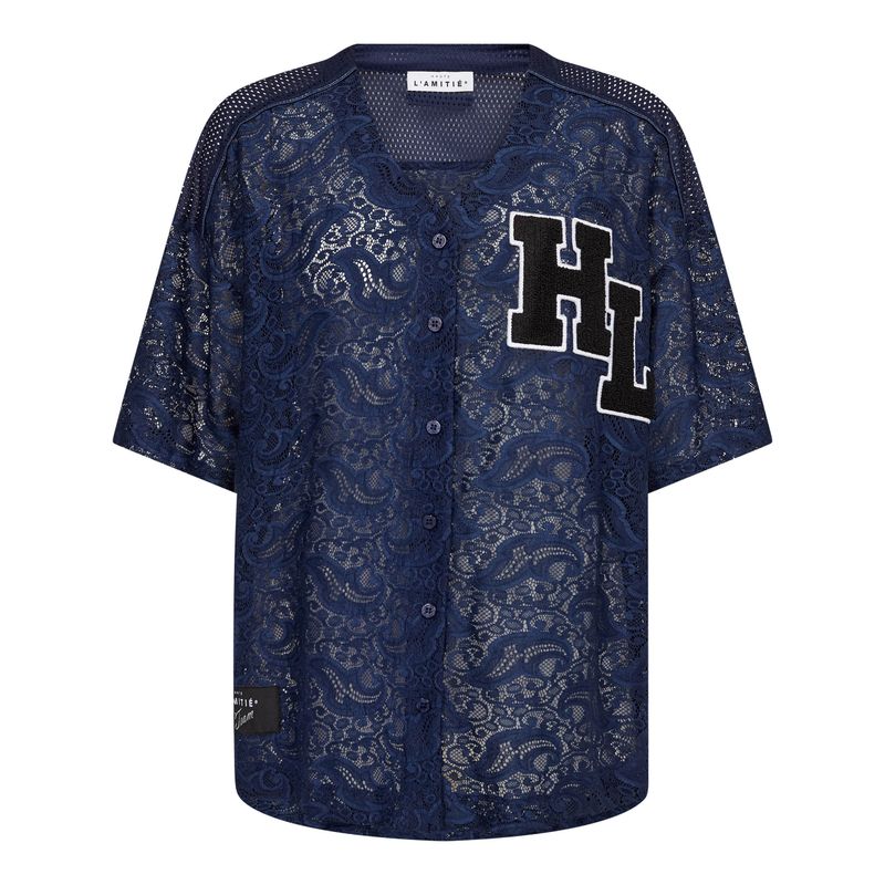 Haute l'Amitié - Court Lace tee Navy