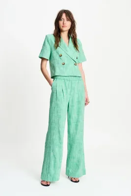 POM Amsterdam - Pants Palm Green