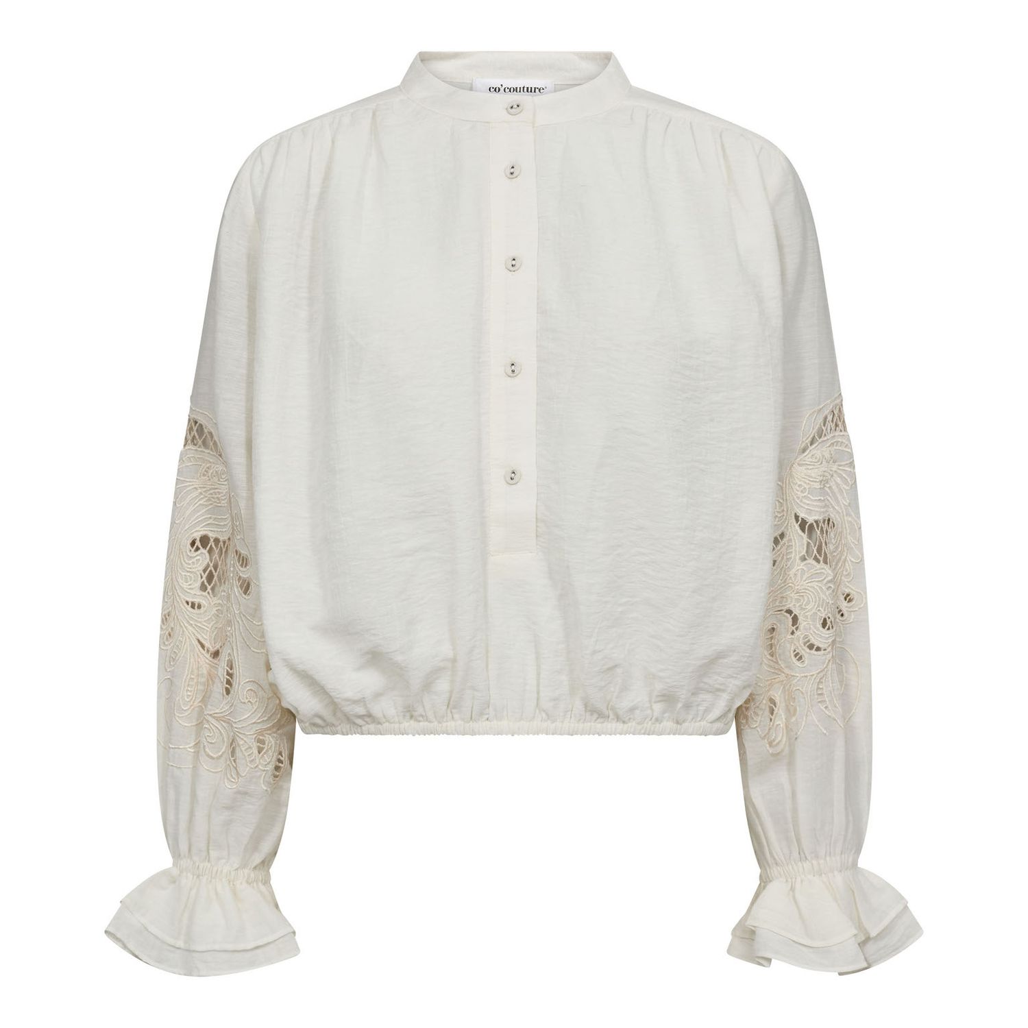 Co'Couture - Stina Emb blouse off white