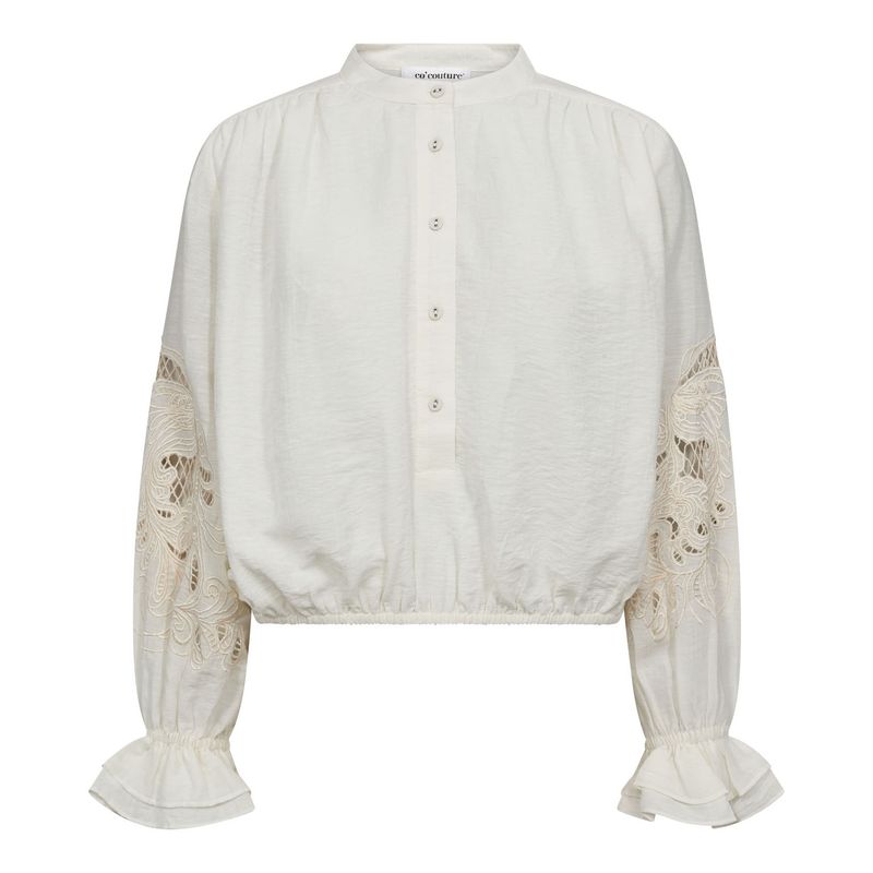 Co'Couture - Stina Emb blouse off white