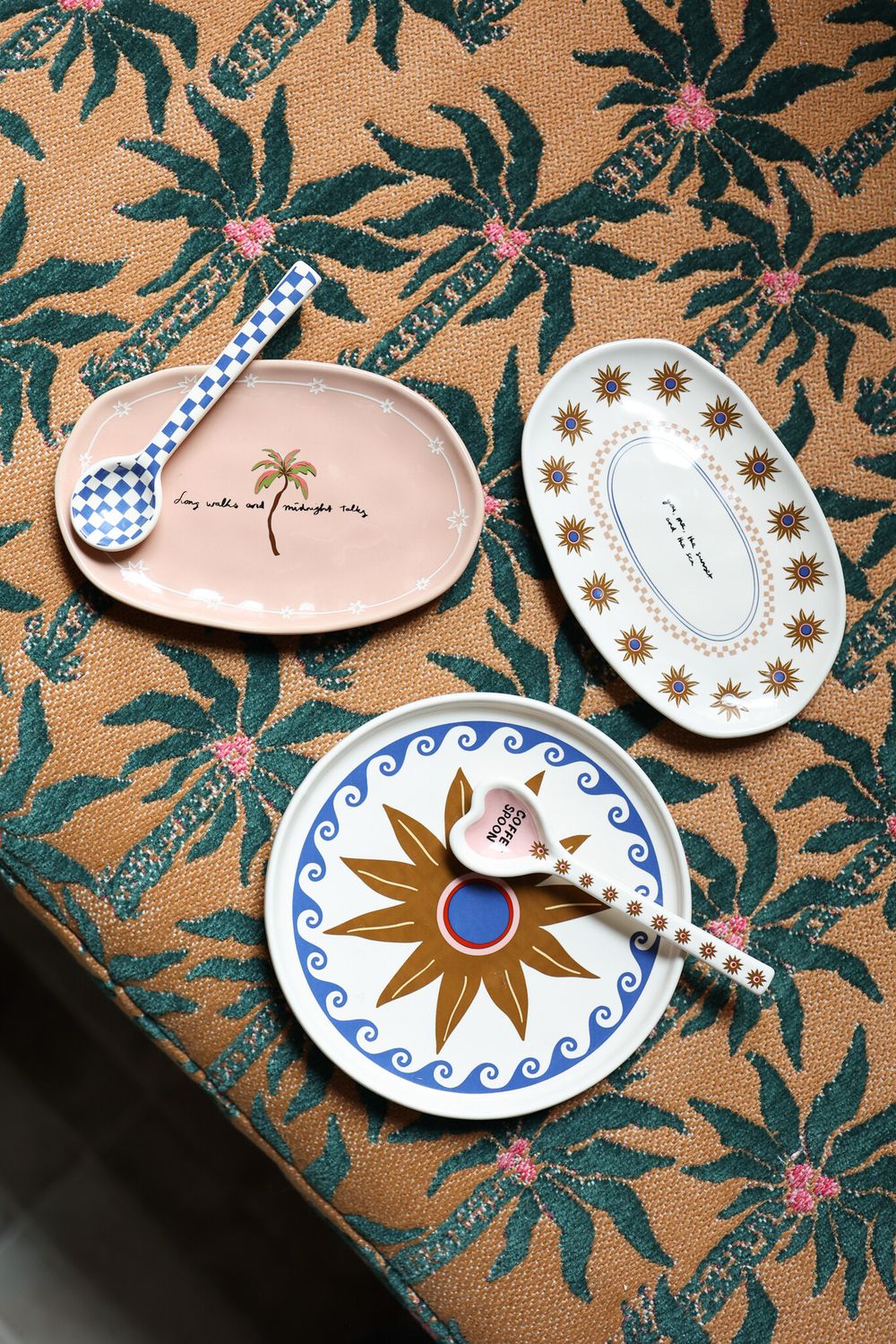 All the Luck in the World - Serveerbord Ster met blauwe golven