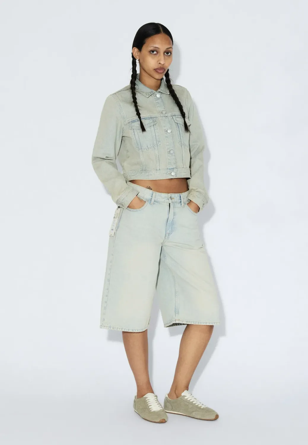 Dr. Denim - Bree shorts Stream Pale Vintage Worn