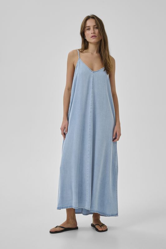 My Essential Wardrobe - Nelly Strap Dress L.Blue Wash