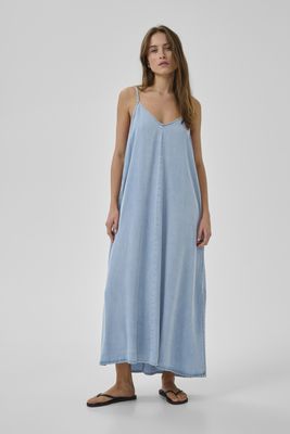 My Essential Wardrobe - Nelly Strap Dress L.Blue Wash