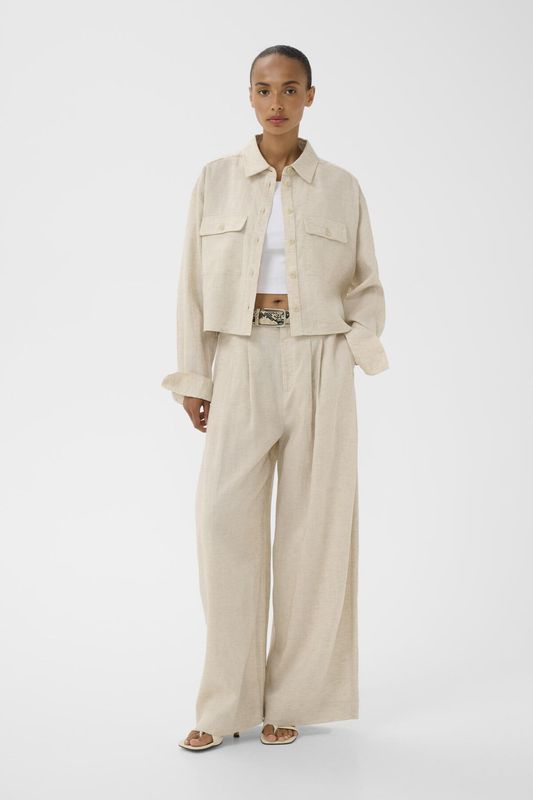 Gestuz - Riava shirt light sand melange