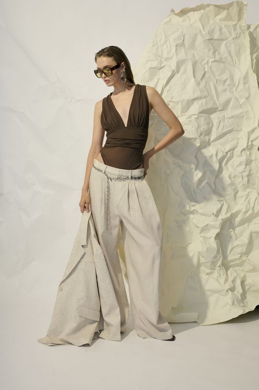 Gestuz - Riava pants light sand melange