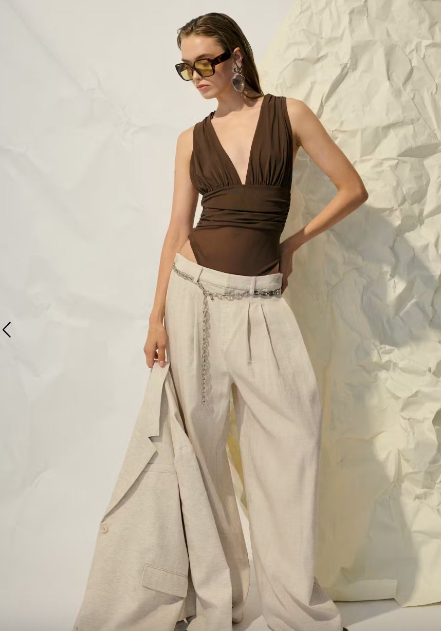 Gestuz - Riava pants light sand melange