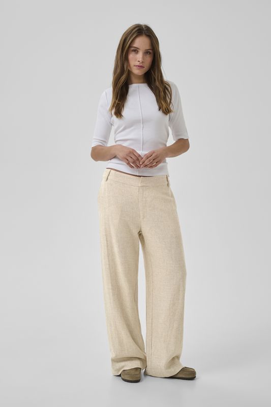 My Essential Wardrobe - Lavita Pant Oatmeal Melange