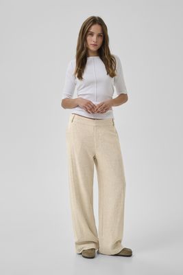 My Essential Wardrobe - Lavita Pant Oatmeal Melange