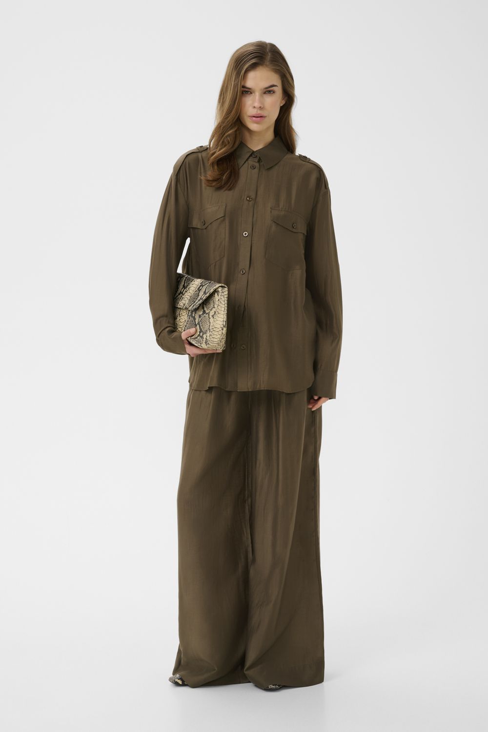 Gestuz - Siora HW pants rain drum