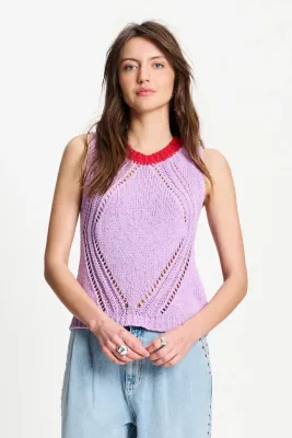 POM Amsterdam -Spencer Colourblock Purple