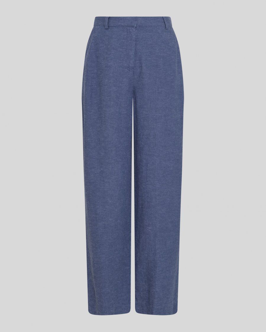 Moss Copenhagen (MSCH) - Pennie Ginia HW Pants V Indigo melange