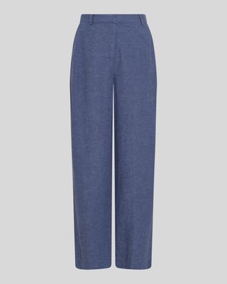 Moss Copenhagen (MSCH) - Pennie Ginia HW Pants V Indigo melange